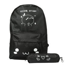 2 Bags Cute Cartoon Women Backpack Kawaii Teenage Girls Backpacks Student Schoolbag Bag Travel Mochila Feminina