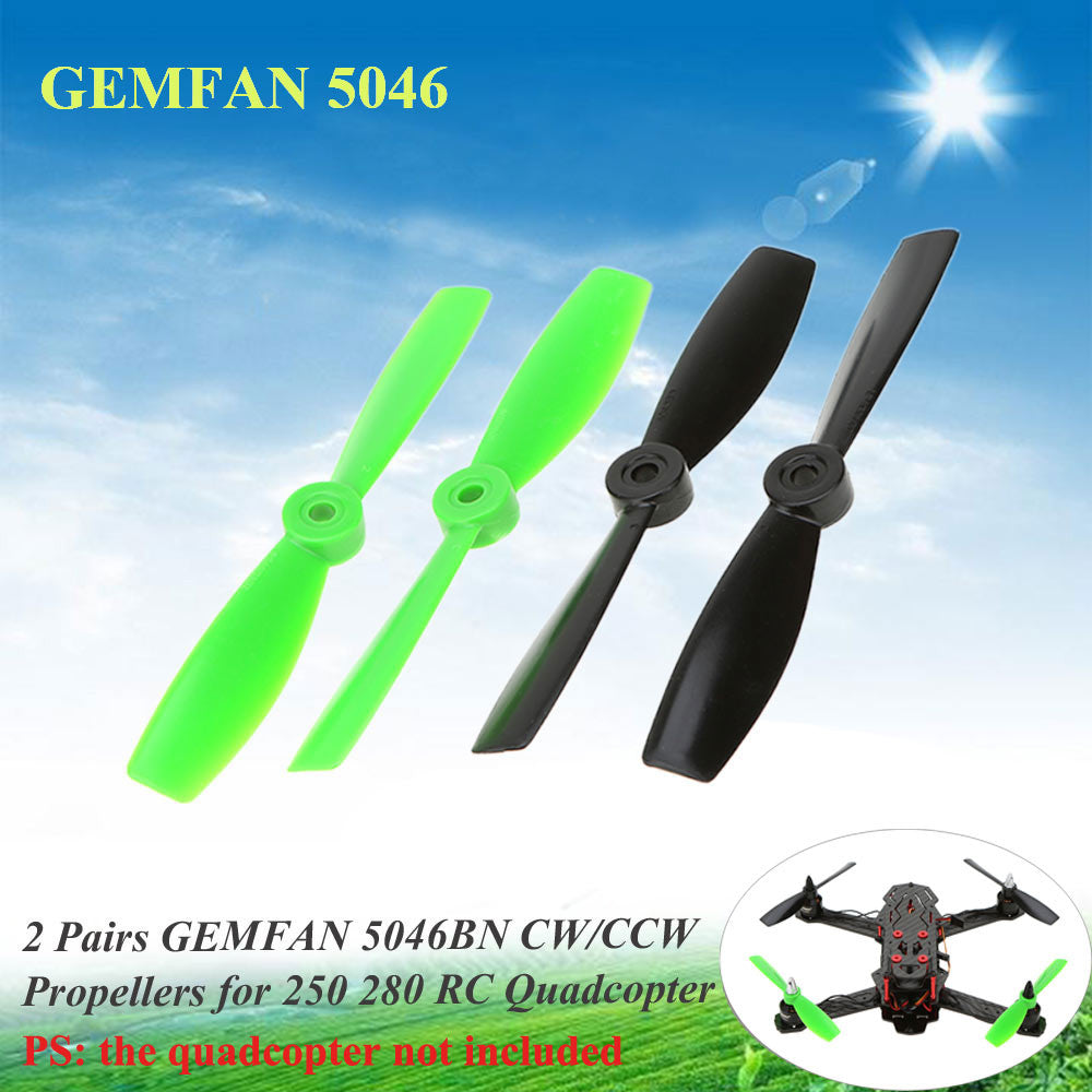 2 Pairs GEMFAN 5046 CWCCW Propellers for QAV250 280 RC Quadcopter ...