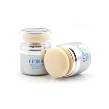 2 in1 Bare Facial Compact Skin Make up Loose Mineral Powder Sponge Puff 18g 3 Colors