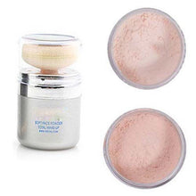 2 in1 Bare Facial Compact Skin Make up Loose Mineral Powder Sponge Puff 18g 3 Colors