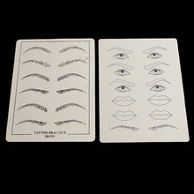 2 sheets Excellent Permanent Makeup Eyebrow lips Tattoo Practice Skin Training Skin Set For Beginners