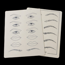 2 sheets Excellent Permanent Makeup Eyebrow lips Tattoo Practice Skin Training Skin Set For Beginners