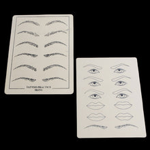 2 sheets Excellent Permanent Makeup Eyebrow lips Tattoo Practice Skin Training Skin Set For Beginners