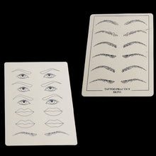 2 sheets Excellent Permanent Makeup Eyebrow lips Tattoo Practice Skin Training Skin Set For Beginners