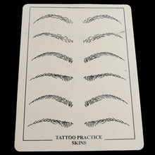 2 sheets Excellent Permanent Makeup Eyebrow lips Tattoo Practice Skin Training Skin Set For Beginners
