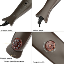 200-240V Handheld Body Vibration Stick Dolphin-shaped Electric Massager-Hammer Neck Back Massage EU Plug
