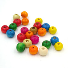200Pcs Natural Wood Dye Random Wooden Rondelle Spacer Loose Beads 6 10 14MM Pick Size For Jewelry Necklace Bracelet Making