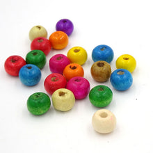 200Pcs Natural Wood Dye Random Wooden Rondelle Spacer Loose Beads 6 10 14MM Pick Size For Jewelry Necklace Bracelet Making