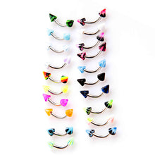 20Pcs Barbell Curved Eyebrow Rings Bars Tragus Body Piercing Jewelley Cone Eyebrow Rings