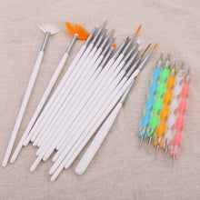 20Pcs Nail Art Design Painting Dotting Detailing Pen Brushes Bundle Tool Kit Set with Case