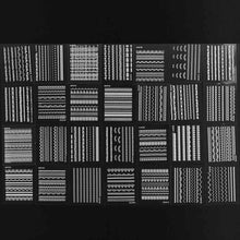 30 Sheet 3D White Nail Art Stickers Decals Manicure Beautiful Accessories Decoration