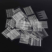 30 Sheet 3D White Nail Art Stickers Decals Manicure Beautiful Accessories Decoration