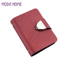 Faux Leather Fold Design Multiple Card Slots Credit Card ID Business Card Holder
