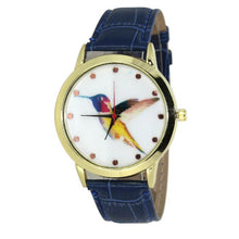 100% brand and .Women Men Band Analog Quartz Business Fashionable charming Birds Wrist Watch For A/B Styles