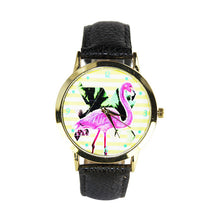 100% brand and .Women Men Band Analog Quartz Business Fashionable charming Birds Wrist Watch For A/B Styles