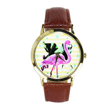 100% brand and .Women Men Band Analog Quartz Business Fashionable charming Birds Wrist Watch For A/B Styles