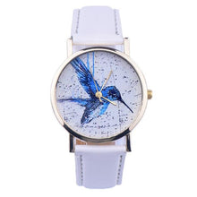 100% brand and .Women Men Band Analog Quartz Business Fashionable charming Birds Wrist Watch For A/B Styles