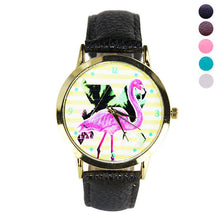 100% brand and .Women Men Band Analog Quartz Business Fashionable charming Birds Wrist Watch For A/B Styles