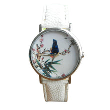 100% brand and .Women Men Band Analog Quartz Business Fashionable charming Birds Wrist Watch For A/B Styles