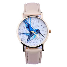 100% brand and .Women Men Band Analog Quartz Business Fashionable charming Birds Wrist Watch For A/B Styles