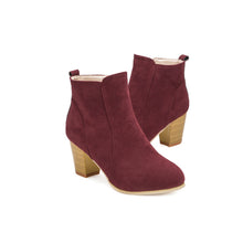 Boots With High Heels Boots tallWomen leather suede Warm Shoes Martin Boots Women Ankle