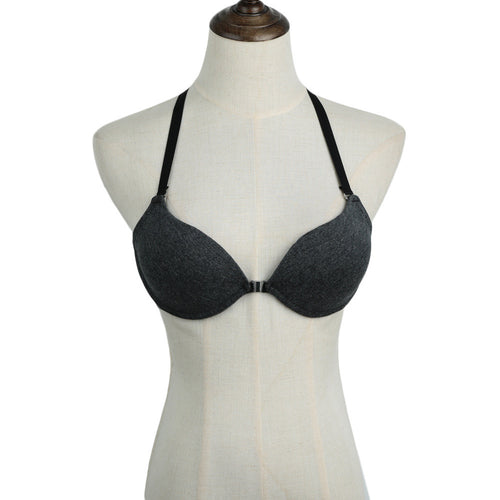 34 Cup Sexy Women Bra Front Closure Y-Line Adjustable Straps Padded Push Up Bra Brassiere Underwear Women Soutien Gorge