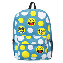 3D Emoji Printing Nylon Backpack Waterproof Leisure Travel Backpack Schoolbag for TeenagGirlMochila Feminina