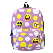 3D Emoji Printing Nylon Backpack Waterproof Leisure Travel Backpack Schoolbag for TeenagGirlMochila Feminina