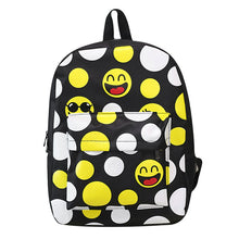 3D Emoji Printing Nylon Backpack Waterproof Leisure Travel Backpack Schoolbag for TeenagGirlMochila Feminina