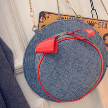 Bowknot Denim Hat Shape Women MessengBag Chain ShouldBagLovely GirlCrossbody Bag Best Gift Bolsa Feminina