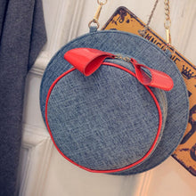 Bowknot Denim Hat Shape Women MessengBag Chain ShouldBagLovely GirlCrossbody Bag Best Gift Bolsa Feminina