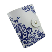 Fresh Style Blue and white Porcelain Wallets Chinese Style Design Credit Card Case Business ID Card Holder Purses