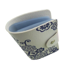 Fresh Style Blue and white Porcelain Wallets Chinese Style Design Credit Card Case Business ID Card Holder Purses