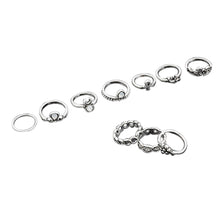 10Pcs Boho Rings for women Retro Design Arrow Moon Midi Finger Knuckle Ring Jewelry Anillo Feminino