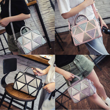 Bolsas Femininas Women Handbag Women Messenger Bags Rivet Triangle Geometry Shoulder Bags Large Bolsas De Ombro