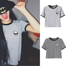 3d Print Aliens top Short Sleeve Shirt Women camisetas Teenagers Blouse women Tops Blusa Casual Clothes