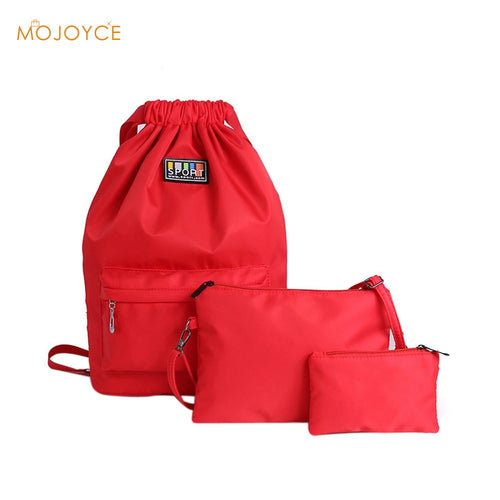 3pcWomen Backpack Waterproof Nylon Feminina Leisure School Bag for TeenagGirl Satchel Backpack