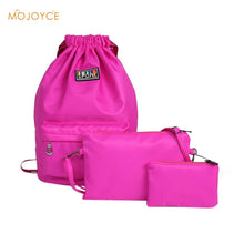 3pcWomen Backpack Waterproof Nylon Feminina Leisure School Bag for TeenagGirl Satchel Backpack