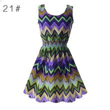 21 Colors New Sexy Women's Tank Chiffon Beach Dress Sleeveless Floral Mini Dresses M-XXL
