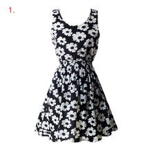 21 Colors New Sexy Women's Tank Chiffon Beach Dress Sleeveless Floral Mini Dresses M-XXL