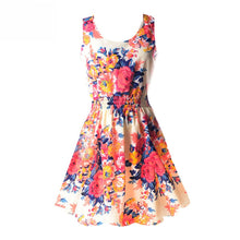 21 Colors New Sexy Women's Tank Chiffon Beach Dress Sleeveless Floral Mini Dresses M-XXL