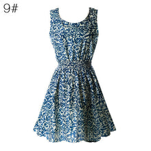 21 Colors New Sexy Women's Tank Chiffon Beach Dress Sleeveless Floral Mini Dresses M-XXL