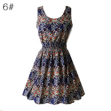 21 Colors New Sexy Women's Tank Chiffon Beach Dress Sleeveless Floral Mini Dresses M-XXL