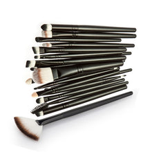 2 Makeup Brushes Professional Make-up Toiletry Kit Wool Make Up Brush Set