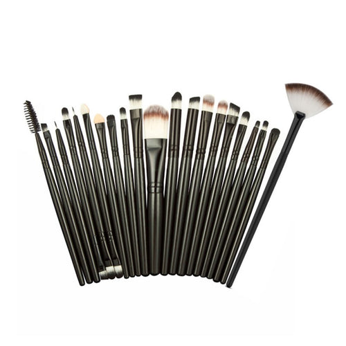 2 Makeup Brushes Professional Make-up Toiletry Kit Wool Make Up Brush Set