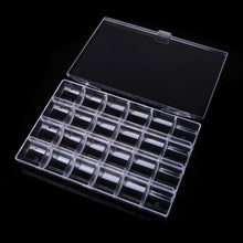 24 Slots Clear Plastic Tools Boxes Storage Box Jewelry Case Container Jewelry Packaging and Display Nail Art Tools