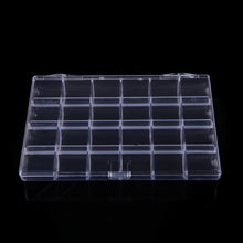 24 Slots Clear Plastic Tools Boxes Storage Box Jewelry Case Container Jewelry Packaging and Display Nail Art Tools