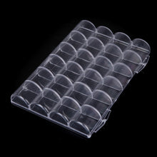 24 Slots Clear Plastic Tools Boxes Storage Box Jewelry Case Container Jewelry Packaging and Display Nail Art Tools