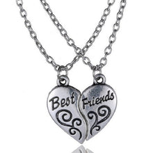 2pc best friend friendship heart-shaped Necklaces Broken Heart Pendant Necklace Gifts For best friends