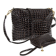 2PCBag Handbag Set Women MessengShouldBag Crocodile PU LeathCasual Tote Crossbody Quilted BagSet Women Clutch Bag